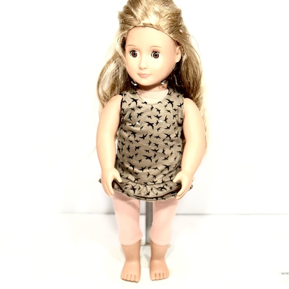 Our Generation by Battat Arianna Light Brown Hair Brown Closing Eye 18" Posable - Picture 10 of 13